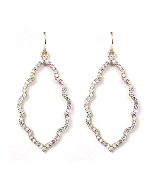 Rhinestone Cast Cloud Earring