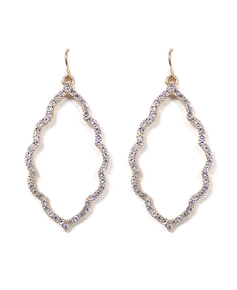 Rhinestone Cast Cloud Earring
