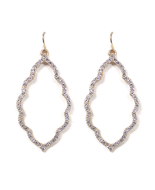 Rhinestone Cast Cloud Earring