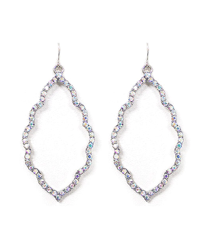 Rhinestone Cast Cloud Earring