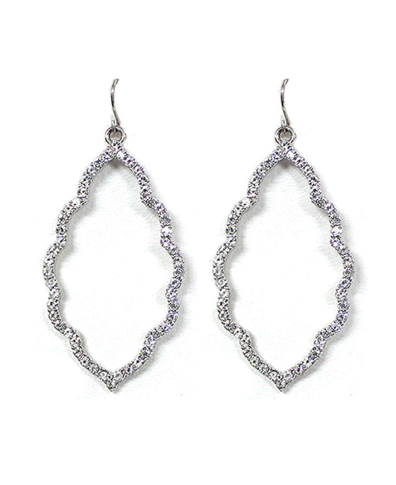 Rhinestone Cast Cloud Earring