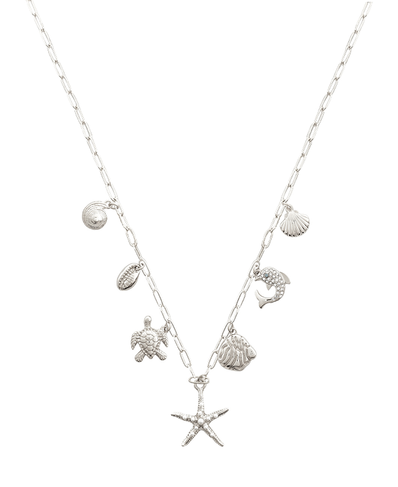 Sea Life Charm Short Necklace