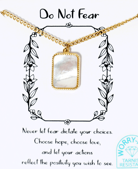 Square Pearl Necklace - Water Resistant
