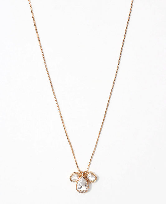Mixed Crystal Charm Necklace