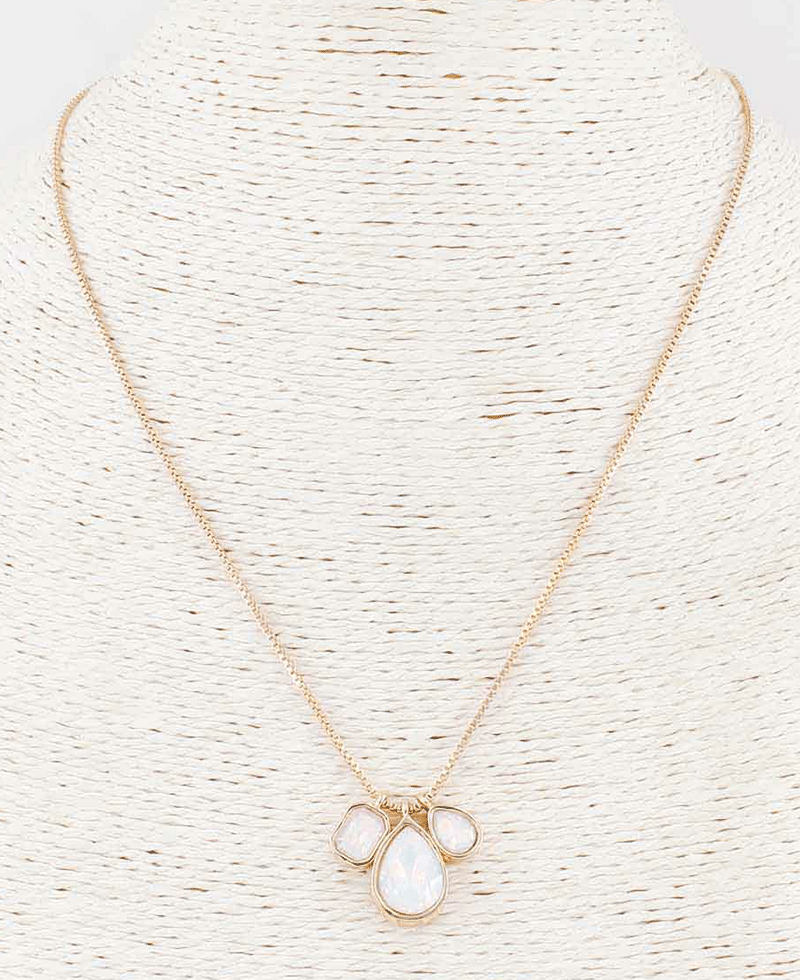 Mixed Crystal Charm Necklace