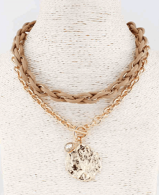Chunky Resin & Link Chain Layered Necklace