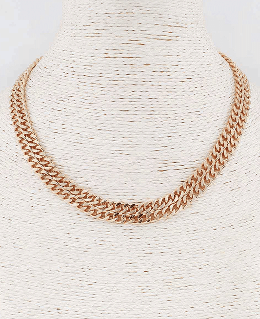 Double Curb Link Chain Necklace