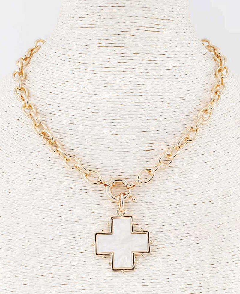 Cross Pendant Chain Necklace