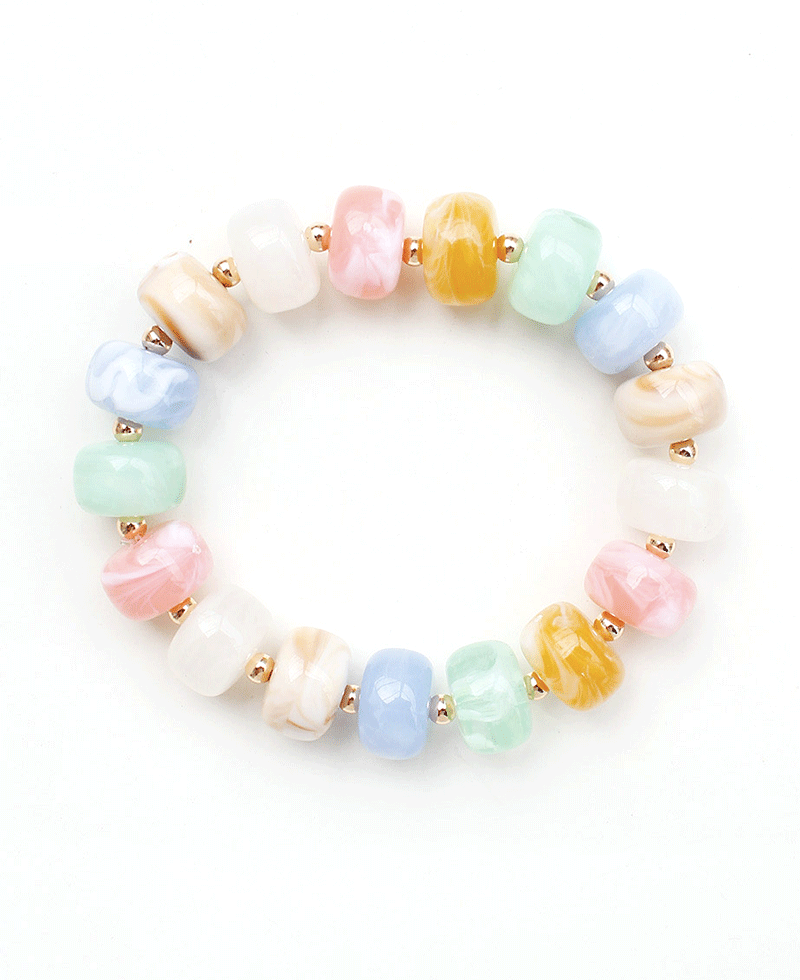 Chunky Bead Stretch Bracelet