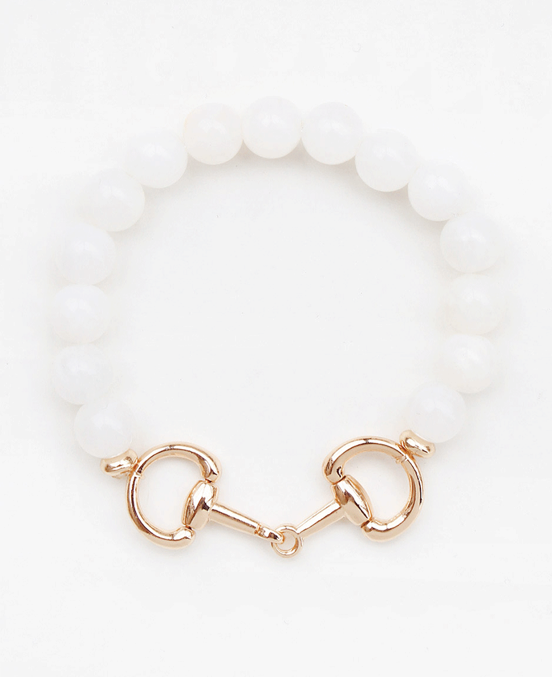 Horsebit Stone Bracelet