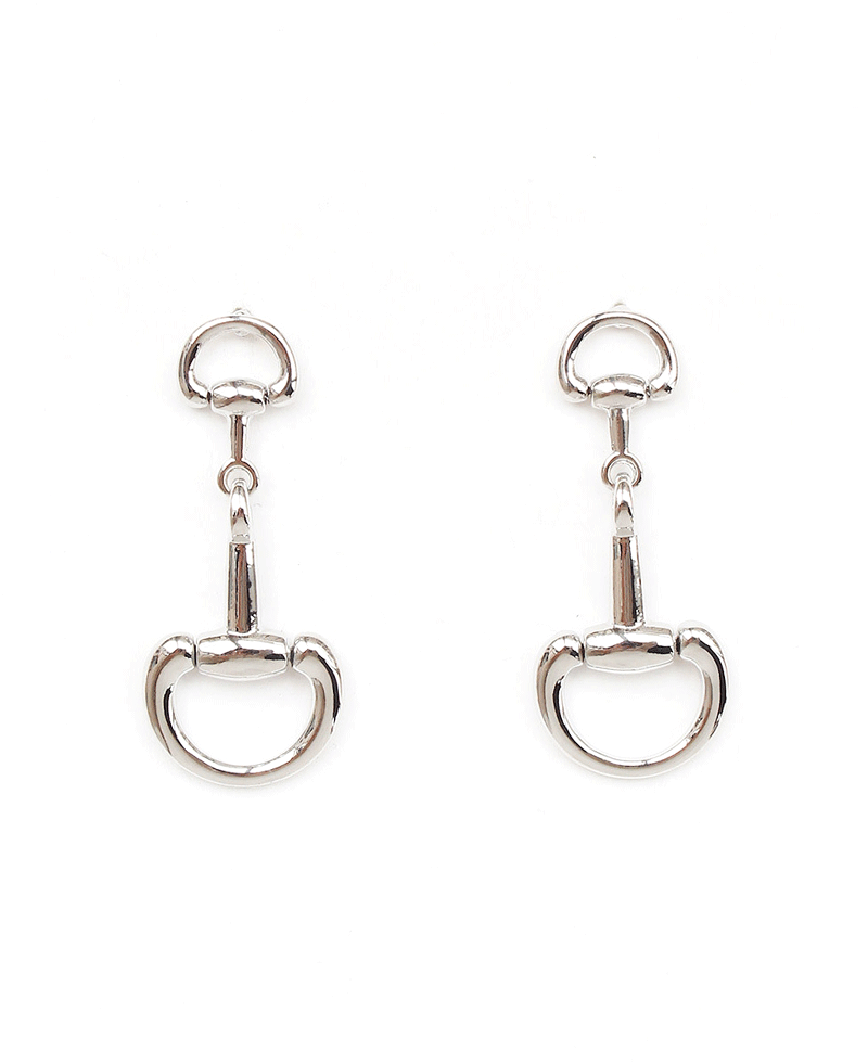 Polished Horsebit Earring