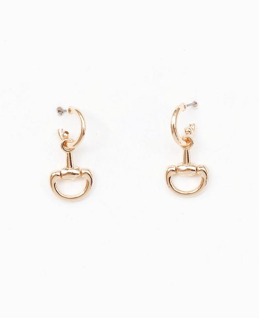 Horsebit Drop Earring