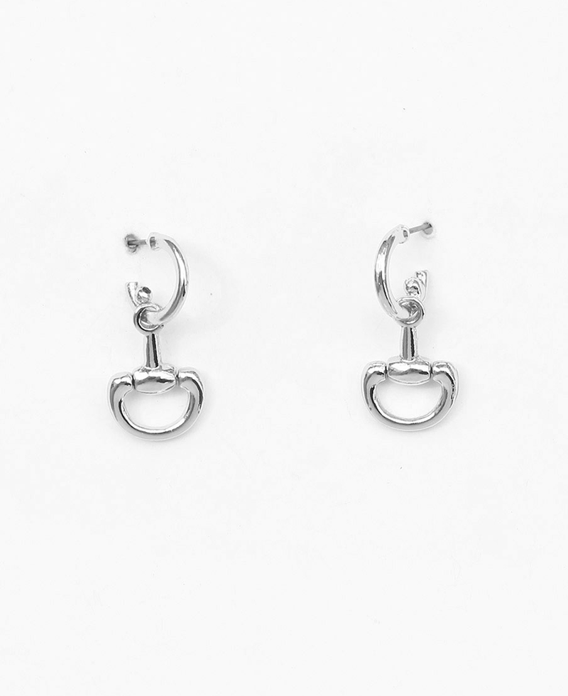 Horsebit Drop Earring