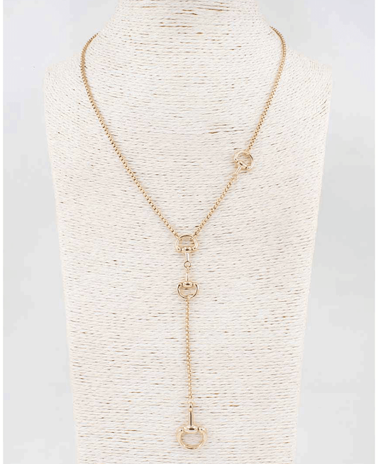 Horsebit Lariat Necklace