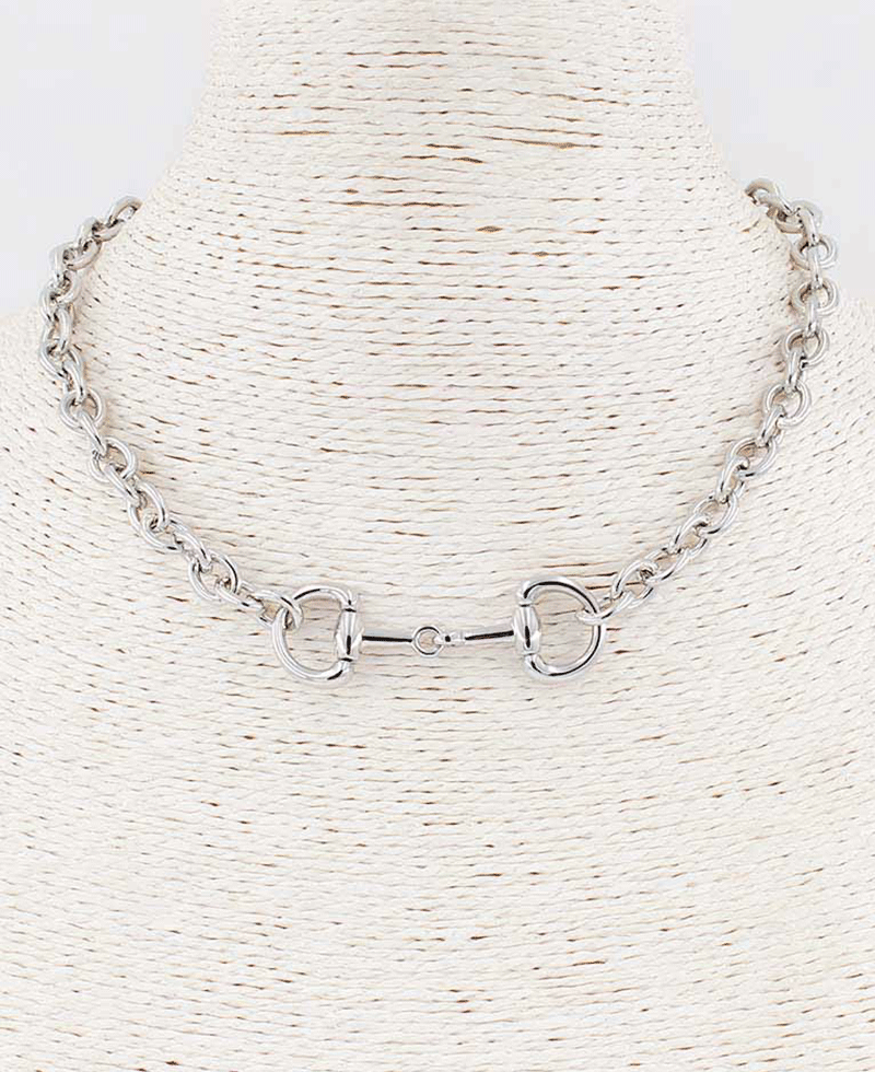 Horsebit Linked Chain Necklace