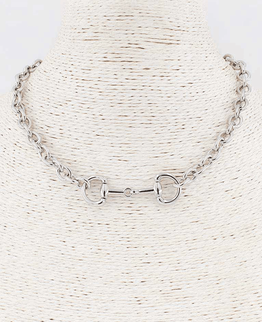 Horsebit Linked Chain Necklace