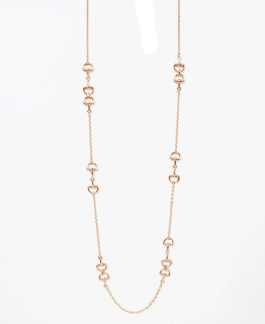 Horsebit Station Chain Necklace