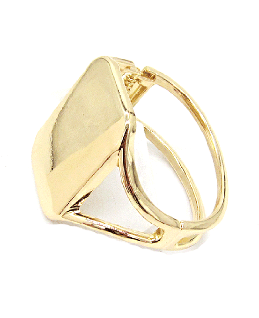 Metal Square Accent Hinge Bracelet