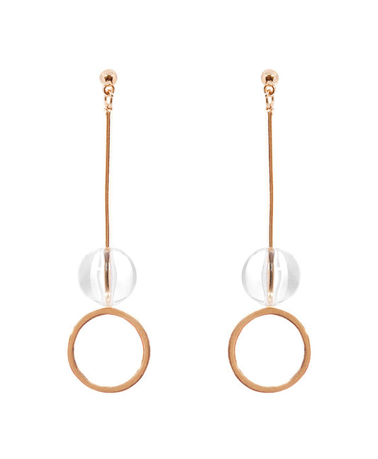 Acrylic & Metal Geo Open Cut Post Earring
