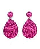 Glass Beaded Teardrop Earring